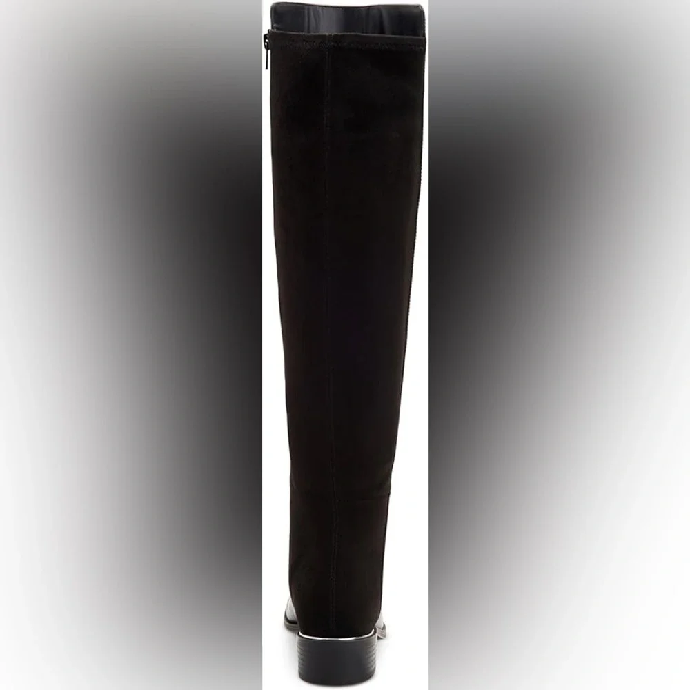 Alfani Ludlowe Almond Toe Leather Over the Knee Black Boots Sz 6.5 BNWOB